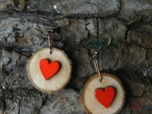 kolieskové drevené srdcovky