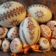 Veľkonočné vajíčka / kraslice, maľované a vŕtané