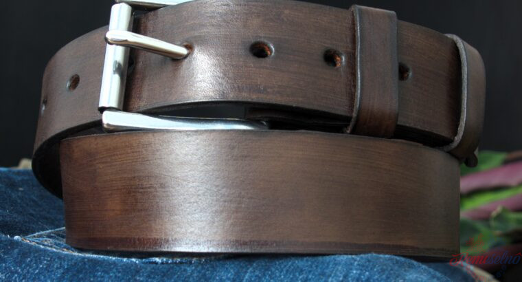 Pánsky kožený opasok Walnut